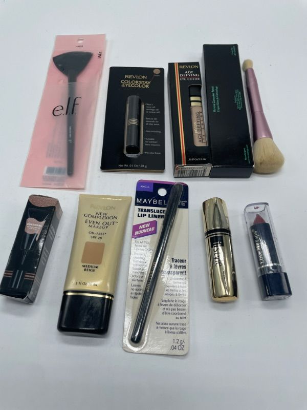 Photo 2 of Miscellaneous variety brand name cosmetics including (Maybelline, Revlon, It style, E.L.F,  & discontinued makeup products)