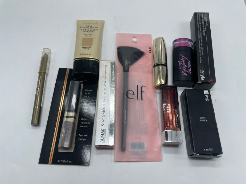 Photo 1 of Miscellaneous variety brand name cosmetics including (Maybelline, Revlon, It style, NYC, 24.7 minerals & discontinued makeup products)