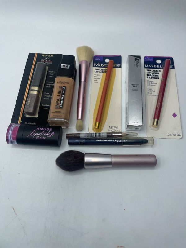 Photo 2 of Miscellaneous variety makeup brand Name cosmetics including ( Maybelline , Revlon ,It Style, AMUSE& DISCONTINUED MAKEUP ITEMS)