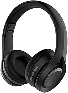 Photo 1 of Gabba Goods Metallix Remix Wireless Bluetooth Over The Ear HiFi Stereo Over Ear Headphones with Microphone, Foldable Lightweight Bluetooth 5.0 Headphones for Travel/Cellphone/TV/PC (Black/Gun Metal)
