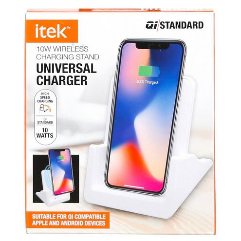 Photo 1 of ITEK 10W WIRELESS CHARGING STAND UNIVERSAL CHARGER NEW 