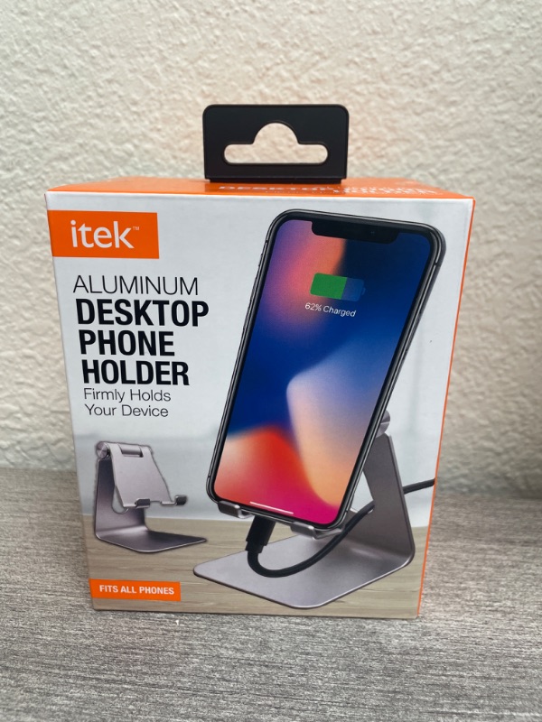 Photo 2 of Itek Aluminum Desktop Phone Holder - Silver