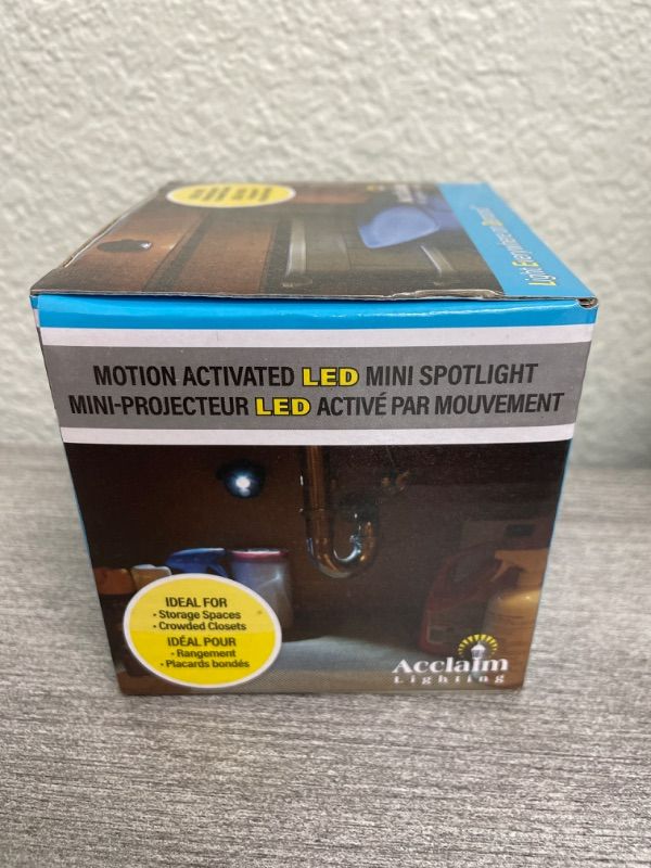 Photo 2 of ACCLAIM MOTION ACTIVATED LED MINI SPOTLIGHT BRONZE COLOR
