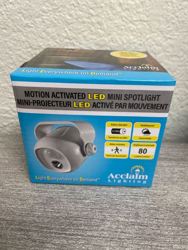 Photo 1 of ACCLAIM MOTION ACTIVATED LED MINI SPOTLIGHT BRONZE COLOR