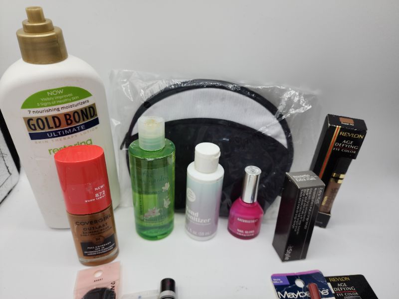 Photo 3 of Miscellaneous Variety Brand Name Cosmetics Including (( Gold Bond, Elf, Fruity Juice, Models Own, Maybelline, ItStyle, Cover Girl, Revlon) Including Discontinued Makeup Products