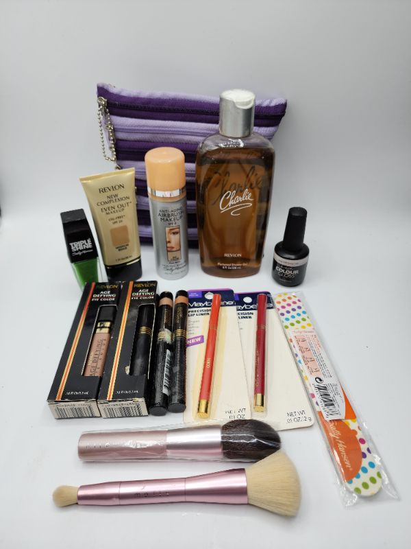 Photo 1 of Miscellaneous Variety Brand Name Cosmetics Including ((Revlon, Sally Hanson, Mally, Maybelline, Color Gloss))   Including Discontinued Makeup Products