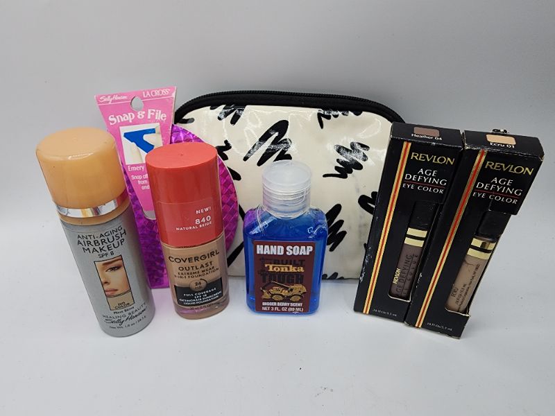 Photo 3 of Miscellaneous Variety Brand Name Cosmetics Including ((Revlon, Fruity Jelly, Burts Bees, Models Own, Mallys, Maybelline, Sally Hanson, Covergil)) Including Discontinued Makeup Products