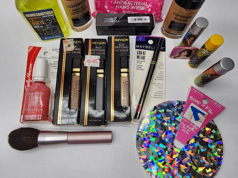 Photo 3 of Miscellaneous Variety Brand Name Cosmetics Including ((Covergirl, Sally Hanson, Revlon, Mally ItStyle, Maybelline))  Including Discontinued Makeup Products