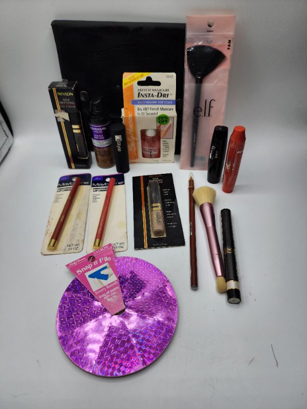 Photo 1 of Miscellaneous Variety Brand Name Cosmetics Including (( Covergirl+Olay, Maybelline, Elf, Revlon, ItStyler, Jordana)) Including Discontinued Makeup Products 
