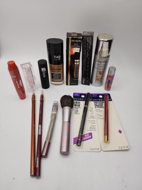 Photo 1 of Miscellaneous Variety Brand Name Cosmetics Including (( Jordana, Sally HAnson, Mally, Maybelline, ItStyle, Blossom, Revlon)) Including Discontinued Makeup Products 