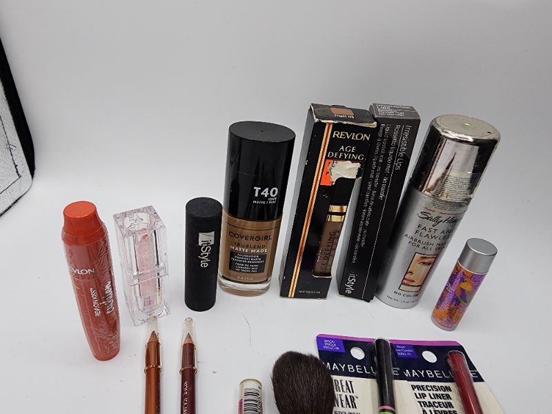 Photo 3 of Miscellaneous Variety Brand Name Cosmetics Including (( Jordana, Sally HAnson, Mally, Maybelline, ItStyle, Blossom, Revlon)) Including Discontinued Makeup Products 