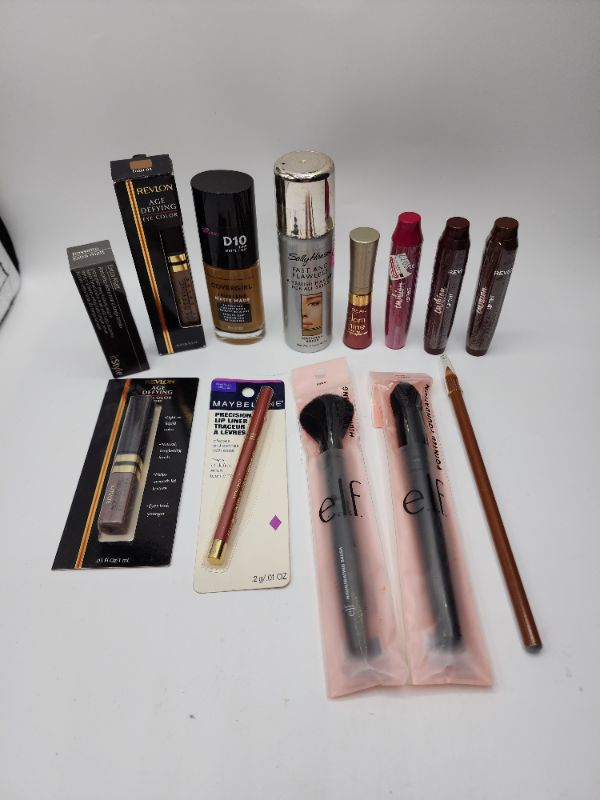 Photo 1 of Miscellaneous Variety Brand Name Cosmetics Including (( Jordana,Elf, It Style,
 Sally Hanson,Revlon, Maybelline)) Including Discontinued Makeup Products 

