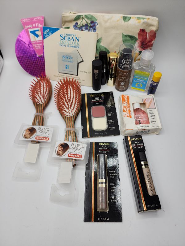 Photo 1 of Miscellaneous Variety Brand Name Cosmetics Including (( abots, Sally Hanson, Revlon, Itstyle Tatiania)) Including Discontinued Makeup Products 