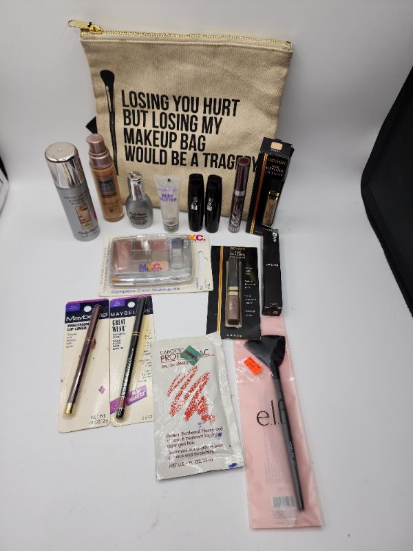 Photo 1 of Miscellaneous Variety Brand Name Cosmetics Including (( Revlon, Maybelline, Nyc, Elf, Sally Hanson, Cabots)) Including Discontinued Makeup Products 