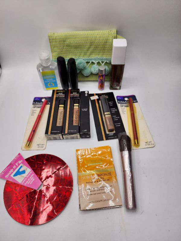 Photo 1 of Miscellaneous Variety Brand Name Cosmetics Including (( Revlon, Maybelline, Loreal, Mally, Sally Hanson)) Including Discontinued Makeup Products 