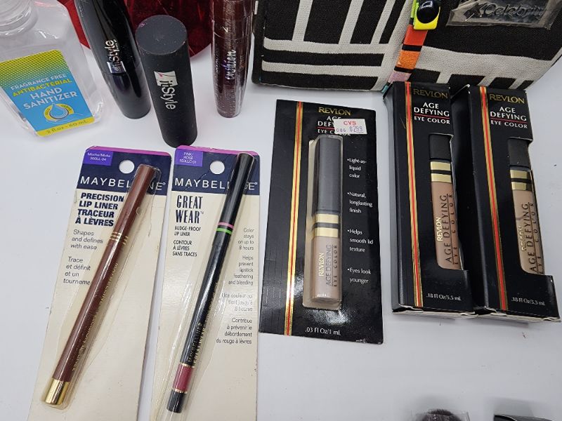 Photo 3 of Miscellaneous Variety Brand Name Cosmetics Including (( Revlon, Maybelline, Vincent Longo, Mally, Sally Hanson, Loreal)) Including Discontinued Makeup Products 