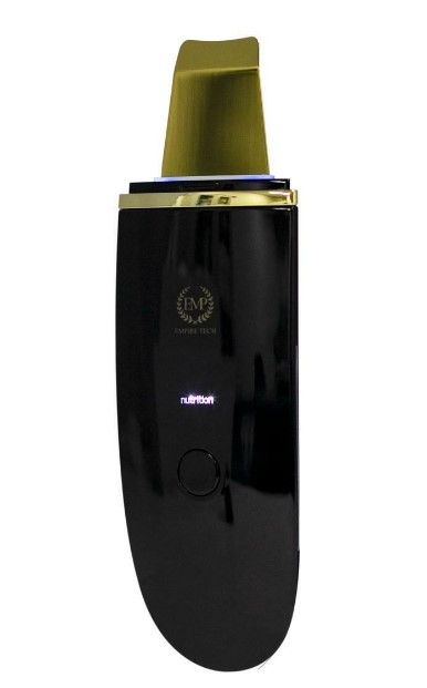 Photo 1 of 24k Gold Infused Ultrasonic Scrubber Deep Cleaning Tech 24000hz Ultrasonic Waves Loosen Clogged Pores Exfoliate Skin Remove Dead Skin Cells Absorb Nutrients Bio Blue Light Kills Bacteria New