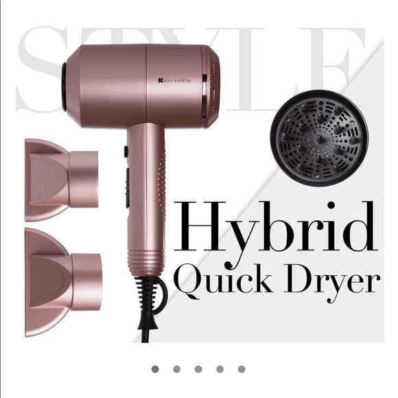 Photo 1 of Kim Kimble Hybrid Quick Dryer Lightweight Direct Airflow 3 Heat Levels 2 Speeds @ Concentrators 1 Diffuser New