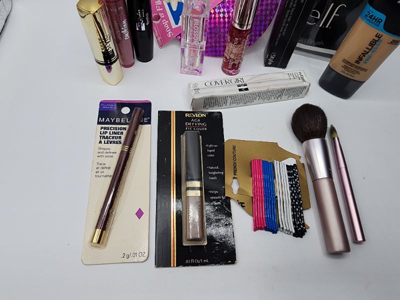 Photo 2 of Miscellaneous Variety Brand Name Cosmetics Including (( Revlon, Elf, Blossom, Sally Hansen, Loreal, Itstyle, Mally, Covergirl)) Including Discontinued Makeup Products 