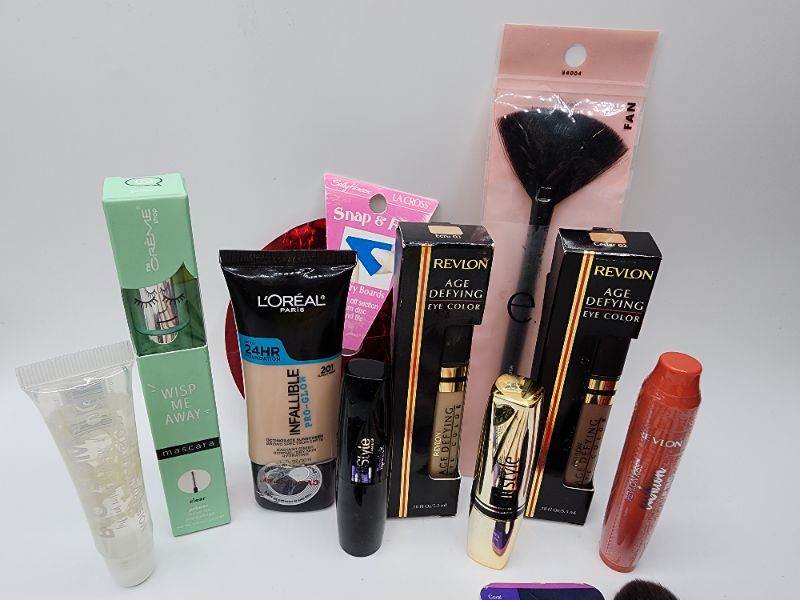 Photo 3 of Miscellaneous Variety Brand Name Cosmetics Including (( Revlon, Elf, Blossom, Sally Hansen, Loreal, Itstyle, Vincent Longo, Mally Crème Shop)) Including Discontinued Makeup Products 