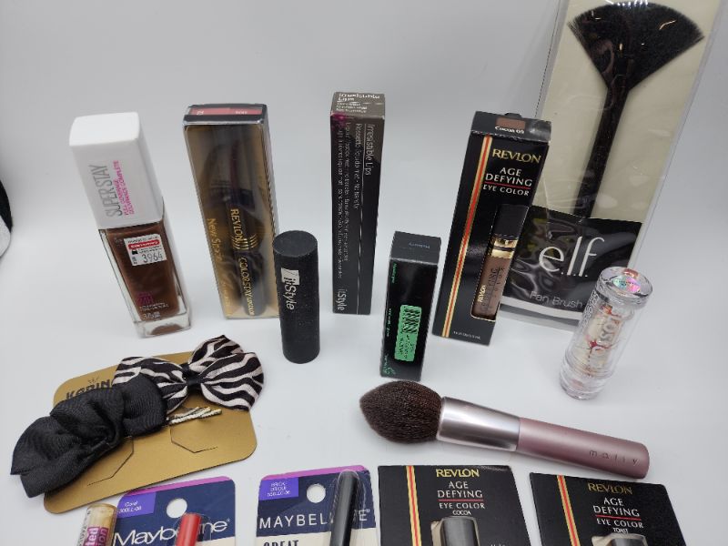 Photo 3 of Miscellaneous Variety Brand Name Cosmetics Including (( Revlon, Elf, Blossom, Itstyle, Vincent Longo, Mally, Maybelline)) Including Discontinued Makeup Products 