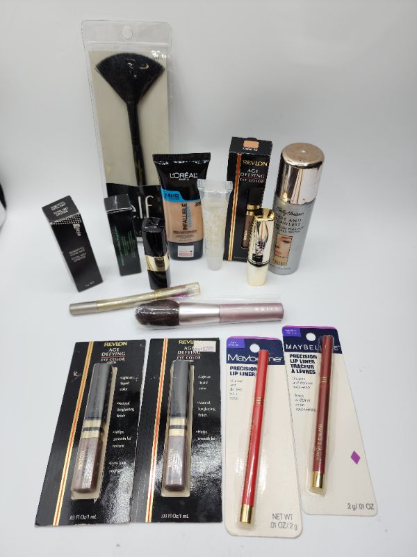 Photo 1 of Miscellaneous Variety Brand Name Cosmetics Including (( Revlon, Elf, Blossom, Sally Hansen, Loreal, Itstyle, Vincent Longo, Mally, Maybelline)) Including Discontinued Makeup Products 