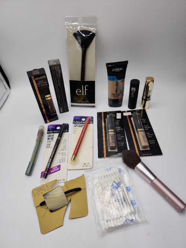 Photo 1 of Miscellaneous Variety Brand Name Cosmetics Including (( Revlon, Elf, Loreal, Itstyle, Vincent Longo, Mally, Maybelline)) Including Discontinued Makeup Products 