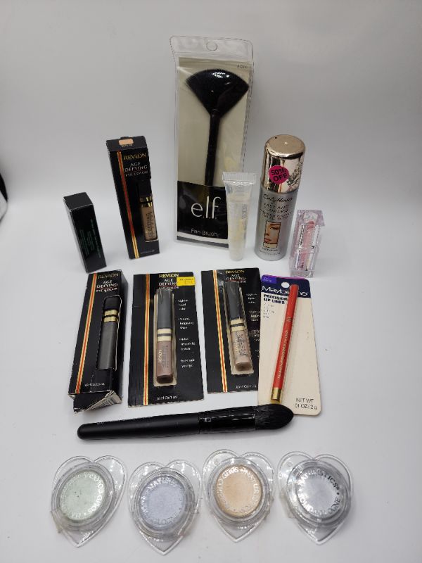 Photo 1 of Miscellaneous Variety Brand Name Cosmetics Including (( Revlon, Elf, Blossom, Sally Hansen, Loreal, Vincent Longo, Mally, Maybelline)) Including Discontinued Makeup Products 