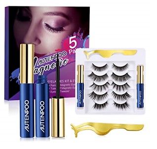 Photo 1 of AUTENPOO Magnetic Eyelash Kit & Eyeliner, 5CT