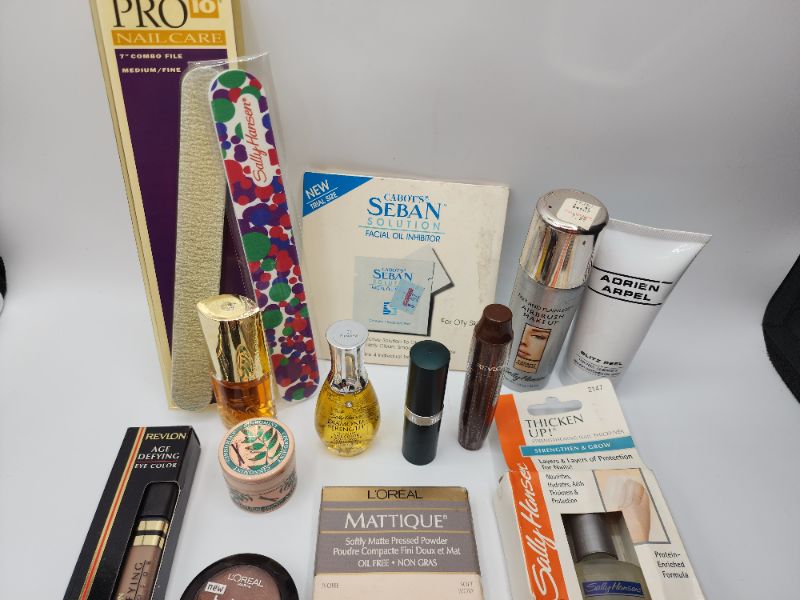 Photo 3 of Miscellaneous Variety Brand Name Cosmetics Including (( Pro 10, Loreal, Sally Handsen, Adrien Arpel, Cabots, Maybelline, Natural, Revlon, Vincent Longo, Mally )) Including Discontinued Makeup Products 