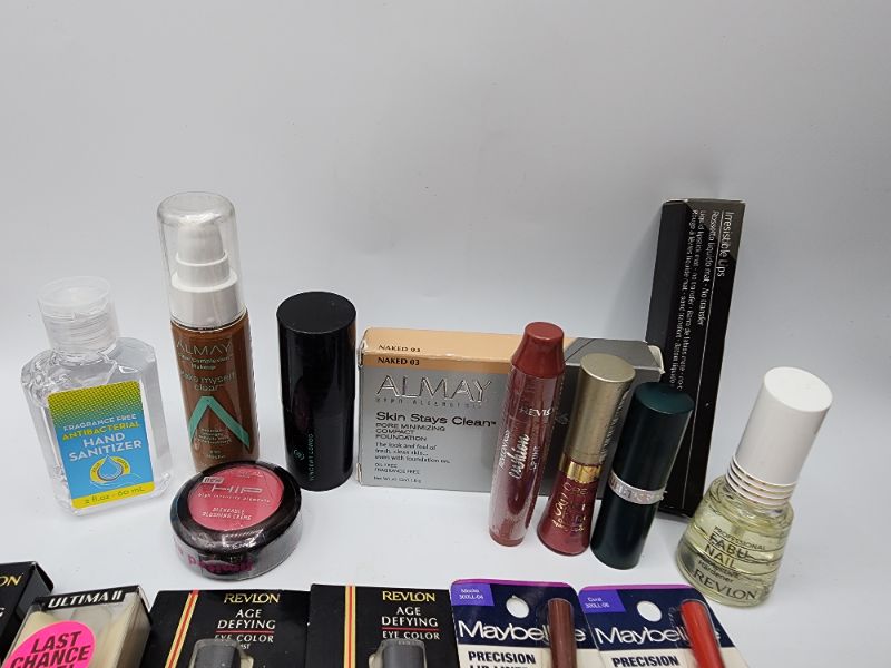 Photo 2 of Miscellaneous Variety Brand Name Cosmetics Including ((Loreal, Eos, Vincent Longo, Elf, Mally, Revlon, Maybeline, Almay)) Including Discontinued Makeup Products 