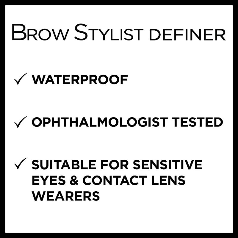 Photo 3 of L'Oreal Paris Makeup Brow Stylist Definer Waterproof Eyebrow Pencil, Ultra-Fine Mechanical Pencil, Draws Tiny Brow Hairs and Fills in Sparse Areas and Gaps, Blonde, 0.003 Ounce (Pack of 2)