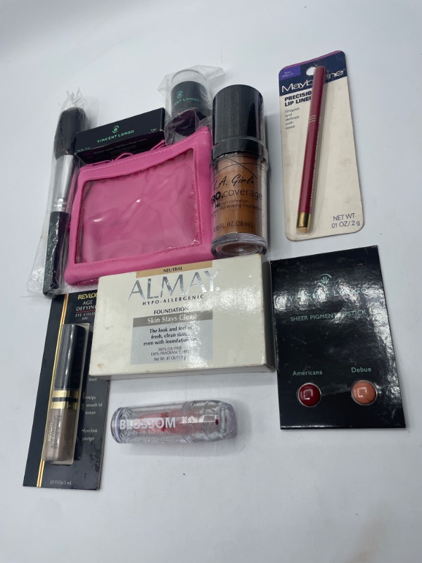 Photo 2 of Miscellaneous Variety Brand Name Cosmetics Including (E.L.F, Vincent Longo, Revlon, LA Girl , Maybelline) And Discontinued Items