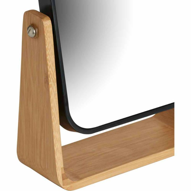 Photo 3 of Danielle Creations Vanity Mirror Bamboo Base Regular and 5x Magnification
