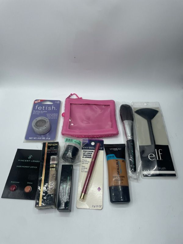 Photo 2 of Miscellaneous Variety Brand Name Cosmetics Including (E.L.F, Vincent Longo, Revlon, Loreal , Maybelline) And Discontinued Items