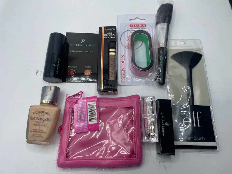 Photo 1 of Miscellaneous Variety Brand Name Cosmetics Including (E.L.F, Vincent Longo, Revlon, Rimmel, Maybeline) And Discontinued Items