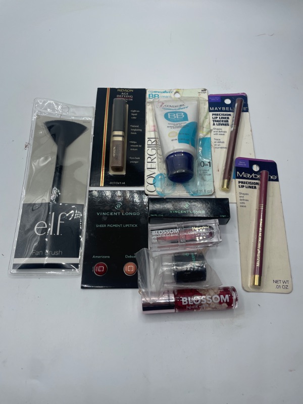 Photo 2 of Miscellaneous Variety Brand Name Cosmetics Including (E.L.F, Vincent Longo, Revlon,Blossom, Maybelline) And Discontinued Items