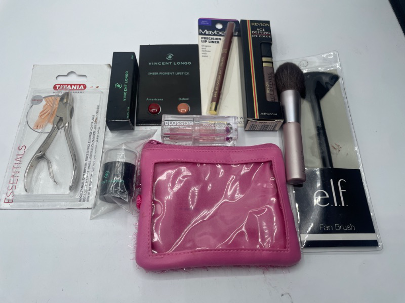 Photo 1 of Miscellaneous Variety Brand Name Cosmetics Including (E.L.F, Vincent Longo, Revlon, Rimmel, Maybeline) And Discontinued Items
