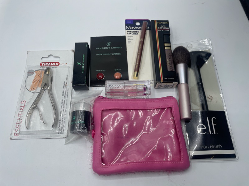 Photo 1 of Miscellaneous Variety Brand Name Cosmetics Including (E.L.F, Vincent Longo, Revlon, Rimmel, Maybeline) And Discontinued Items