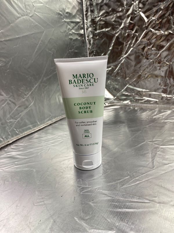 Photo 2 of Mario Badescu Coconut Body Scrub for All Skin Types | Body Scrub that Softens and Smoothes |Formulated with Niacinamide & Salicylic Acid| 6 OZ