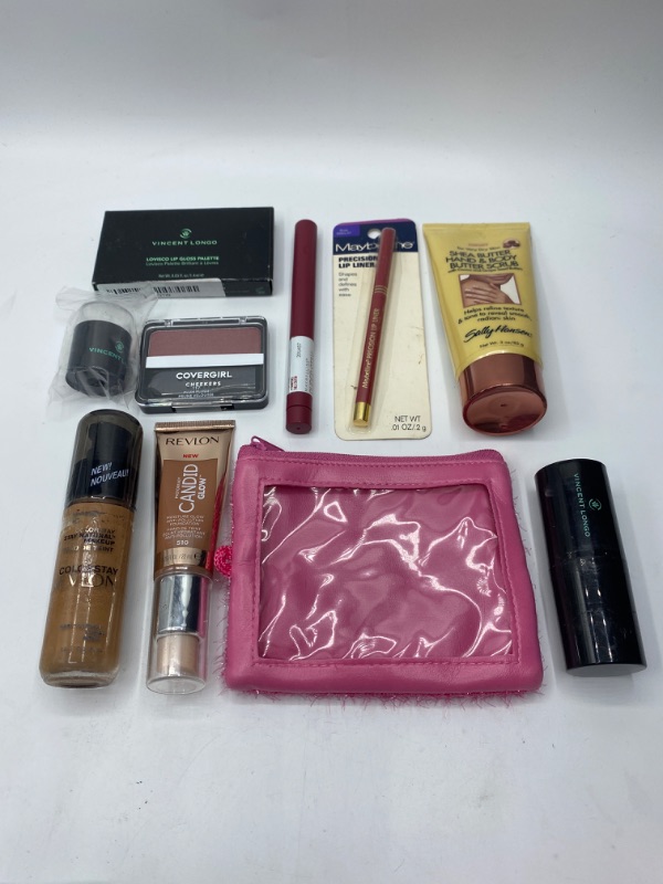Photo 1 of Miscellaneous Variety Brand Name Cosmetics Including (Covergirl, Vincent Longo, Revlon, Maybelline) And Discontinued Items