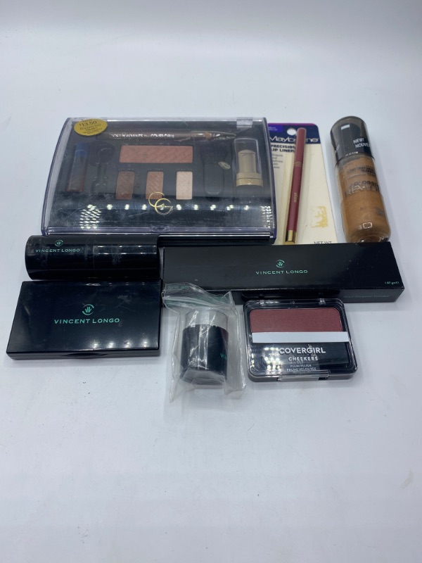 Photo 1 of Miscellaneous Variety Brand Name Cosmetics Including (Vincent Longo, Revlon, Covergirl, Maybelline) And Discontinued Items