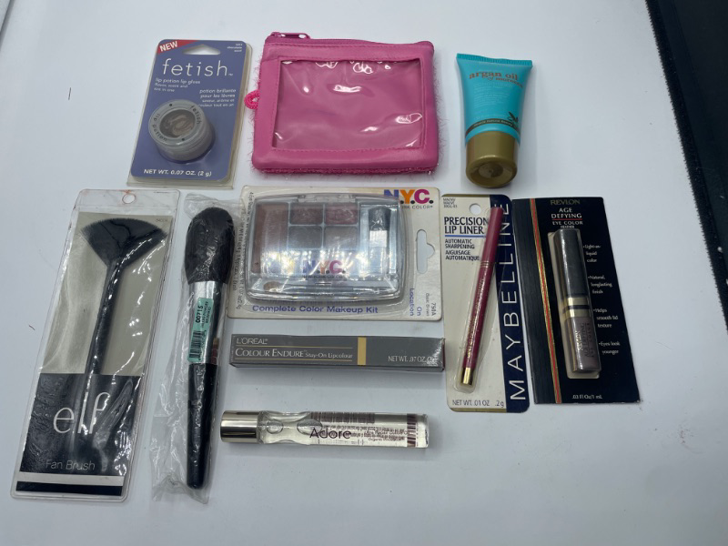 Photo 2 of Miscellaneous Variety Brand Name Cosmetics Including (E.L.F, Vincent Longo, Adore, Loreal, Maybeline) And Discontinued Items