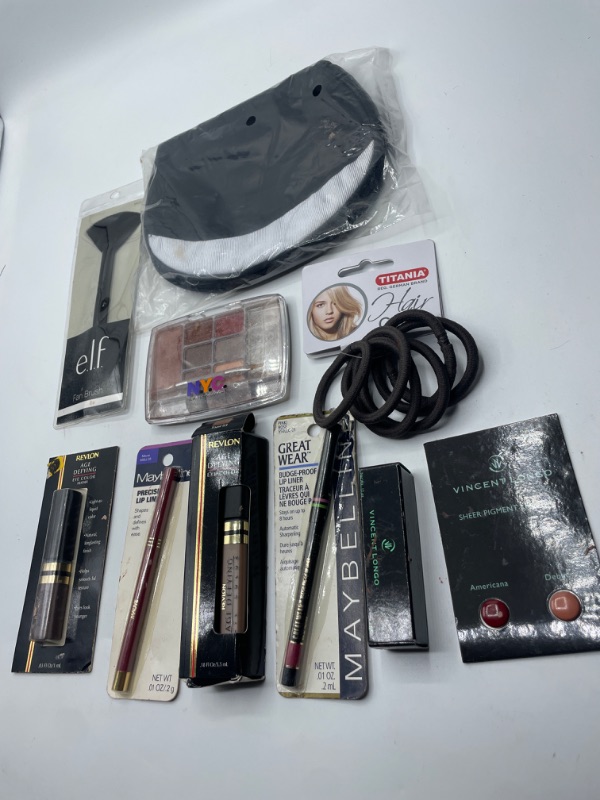 Photo 2 of Miscellaneous Variety Brand Name Cosmetics Including (E.L.F, Vincent Longo, Revlon, N.Y.C And Maybelline) And Discontinued Items