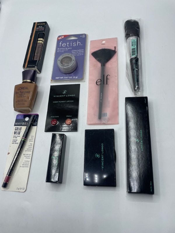 Photo 2 of Miscellaneous Variety Brand Name Cosmetics Including (E.L.F, Vincent Longo, Revlon, Loreal, Maybelline) And Discontinued Items