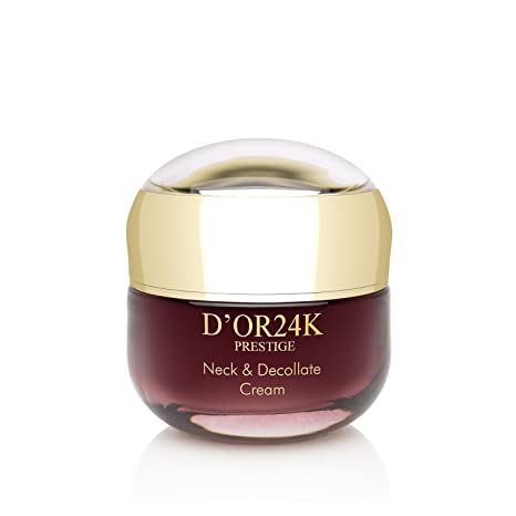 Photo 1 of 24k Gold Infused Neck and Décolleté Cream Includes Jojoba Oil Shea Butter and Vitamin E Hydrate Firm and Smooth Reduce Appearance of Fine Lines and Wrinkles in Neck and Chest Improve Overall Skin New 