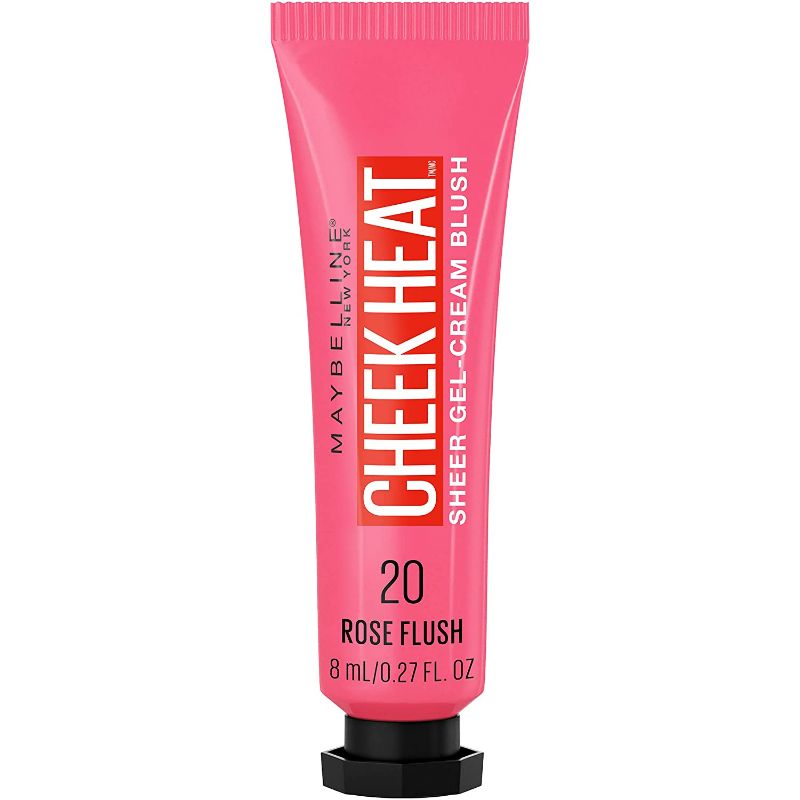 Photo 1 of 2 Pack Maybelline New York Cheek Heat Gel-Cream Blush Makeup, lightweight, Breathable Feel, Sheer Flush Of Color, Natural-Looking, Dewy Finish, Oil-Free, Rose Flush
