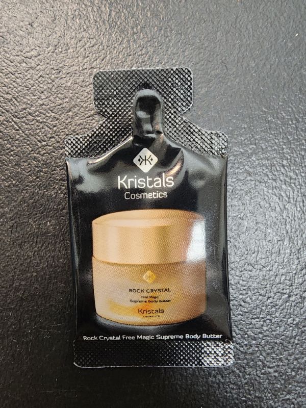 Photo 1 of 100 Sample Pack Rock Crystal Supreme Body Body Polish - Free Magic Reveal Younger, Firmer and Healthier Skin Below Surface, Includes All-Natural Sea Salt, Sweet Almond Oil, Jojoba and Sesame Oil to Hydrate Skin, Giving it Elasticity and Radiance