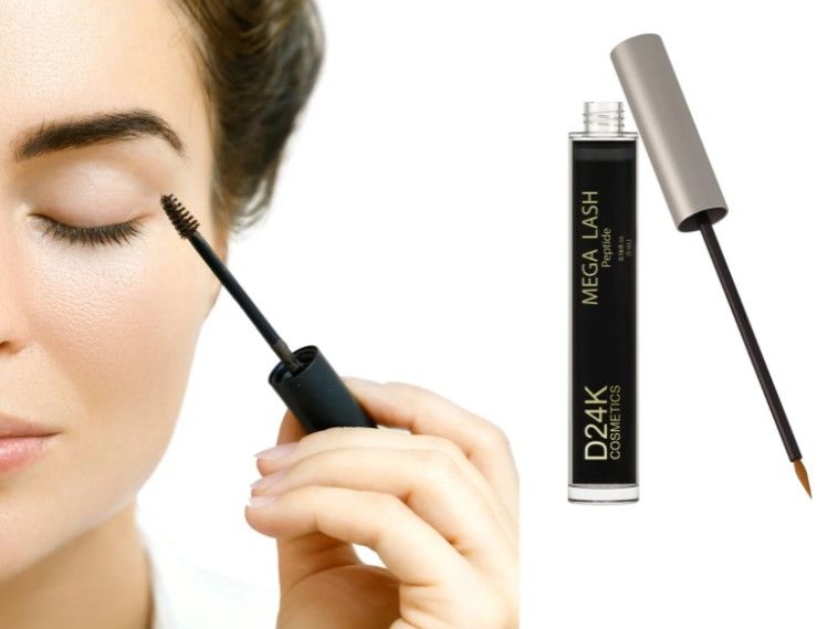 Photo 1 of 24k Gold Infused Mega Lash Serum Promote Longer Thicker Stronger Eyelashes Includes Biotin Peptides Plant Stem Cells Condition and Nourish Lashes New