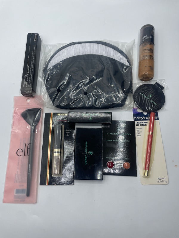 Photo 1 of Miscellaneous Variety Brand Name Cosmetics Including (E.L.F, Vincent Longo, Revlon, Itstyle, Maybelline) And Discontinued Items